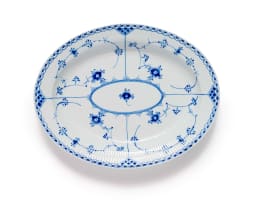 'Blue fluted Half Lace' porcelain dinner service, Denmark