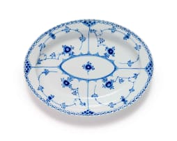 'Blue fluted Half Lace' porcelain dinner service, Denmark