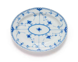'Blue fluted Half Lace' porcelain dinner service, Denmark