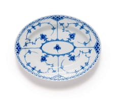 'Blue fluted Half Lace' porcelain dinner service, Denmark