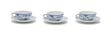 'Blue fluted Half Lace' porcelain dinner service, Denmark