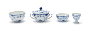 'Blue fluted Half Lace' porcelain dinner service, Denmark