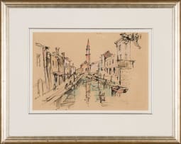 Gregoire Boonzaier; Venezia (recto); Village Scene (verso)