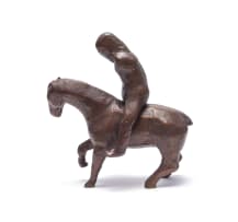 Wilma Cruise; Horse and Hooded Rider