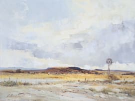 Christopher Tugwell; Landscape with Windmill