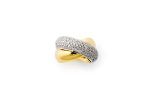 Diamond crossover ring
