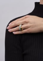 Diamond crossover ring