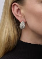 Diamond dome earrings