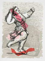 William Kentridge; Dancer in Red Sash