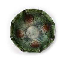 A majolica lead-glazed, earthenware bowl
