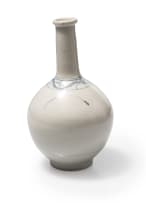 Pair of Japanese Tokkuri sake bottles