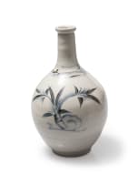 Pair of Japanese Tokkuri sake bottles