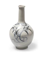 Pair of Japanese Tokkuri sake bottles