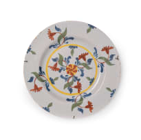 A polychrome Delft plate