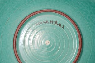 A blue and white decorative bowl