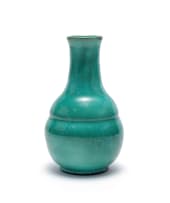 Linn Ware; Bulbous vase with elongated neck