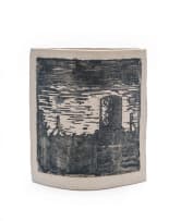Jan Tshikuthula and Chuma Maweni; Ceramic vase with landscape scene