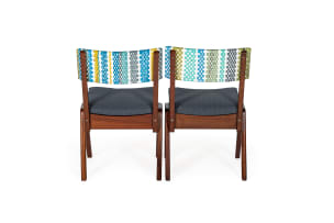D. & O. Frye; Pair of D. & O. Frye dining chairs, South Africa, mid-20th century