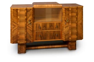 Art Deco walnut sideboard