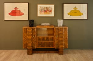 Art Deco walnut sideboard