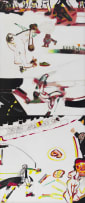 Robert Hodgins; Oh, Oh, Oh She Cried in a Cracked Voice, diptych