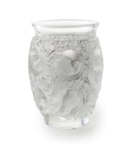 Lalique; Lalique 'Bagatelle' frosted and clear crystal vase, designed 1939