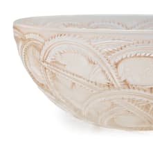 Lalique; Lalique 'Pinsons' clear and frosted crystal bowl, designed 1933, post 1945