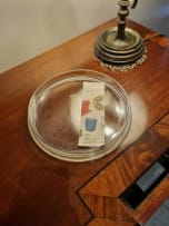 René Lalique; René Lalique 'Saint-Marc' opalescent and frosted clear glass round box, No. 81, designed 1928