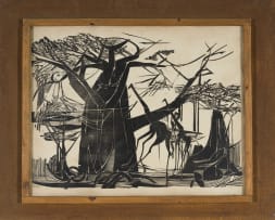 Raymond Andrews; Baobab Trees and Giraffe