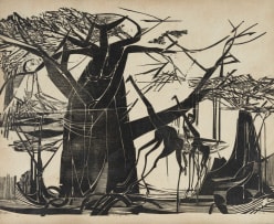 Raymond Andrews; Baobab Trees and Giraffe