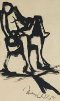 Zwelidumile Geelboi Mgxaji Mslaba 'Dumile' Feni; Seated Figure