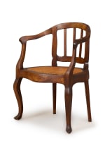 Cape stinkwood and caned tub chair, 19th century