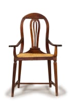 Cape stinkwood and caned armchair, 19th century
