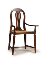 Cape stinkwood and caned armchair, 19th century