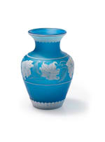 A Blue Cameo Vase