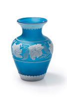 A Blue Cameo Vase
