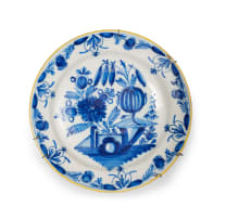Delft blue and white charger