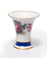 A Fürstenberg vase with spray of flowers, c 1900
