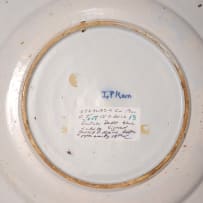 A Dutch Delft blue and white dish, 18th century