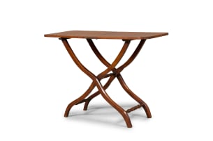 Mahogany folding occasional table, 19th century