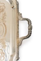 A silver-plated tray, 20th century