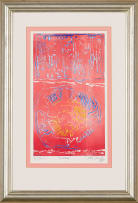 Christiaan Diedericks; Abstract Composition in Red and Blue