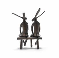 Guy du Toit; Two Seated Hares