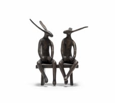 Guy du Toit; Two Seated Hares