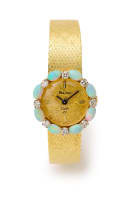 Bulova; Opal and diamond watch