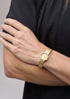 Bulova; Opal and diamond watch
