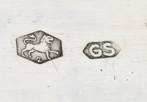 A Dutch silver repousé box, maker's mark GS, standard .833, 1933