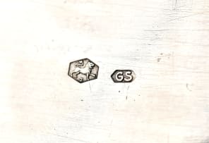 A Dutch silver repousé box, maker's mark GS, standard .833, 1933