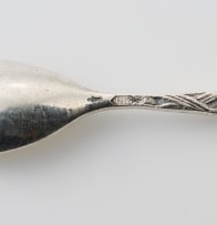An assembled set of Dutch silver advocaatlepels, various makers, late 20th century