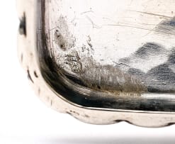 A silver box, stamped with a Dutch tax mark for foreign-made silver, of unascertained standard between .250 and .833, likely 20th century